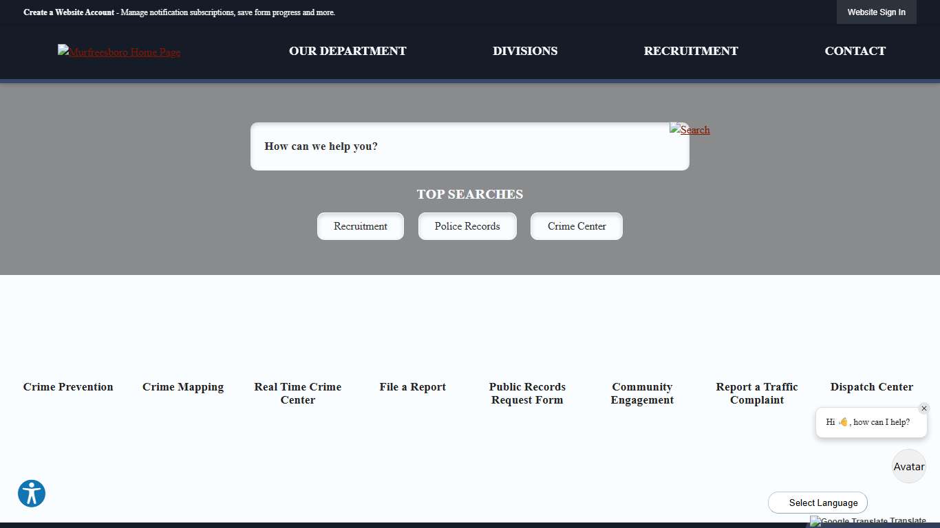 Police Murfreesboro, TN - Official Website